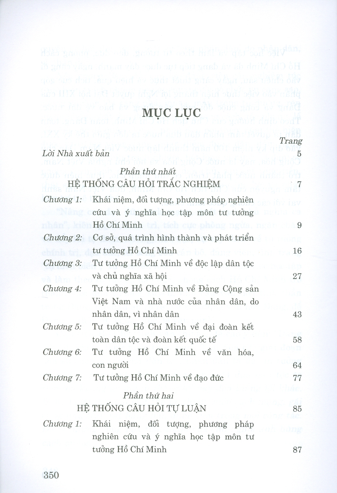 Hỏi - Đáp Môn Tư Tưởng Hồ Chí Minh (Dùng cho bậc đại học hệ chuyên và không chuyên lý luận chính trị) (Tài liệu theo bộ giáo trình mới nhất của Bộ Giáo dục và Đào Tạo)