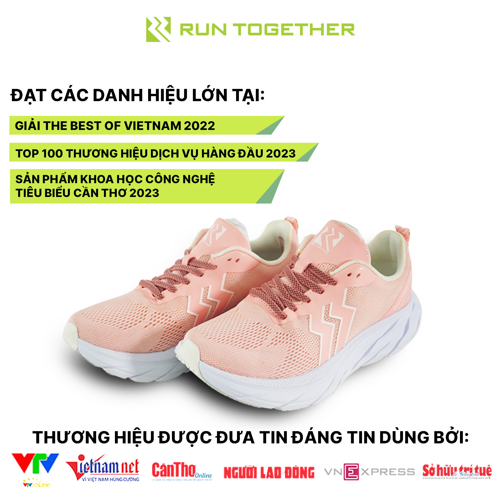 Giày Thể Thao Chạy Bộ Nam Nữ Chính Hãng Run Together Gắn Chip Thông Minh Siêu Nhẹ Siêu Bền | RT07