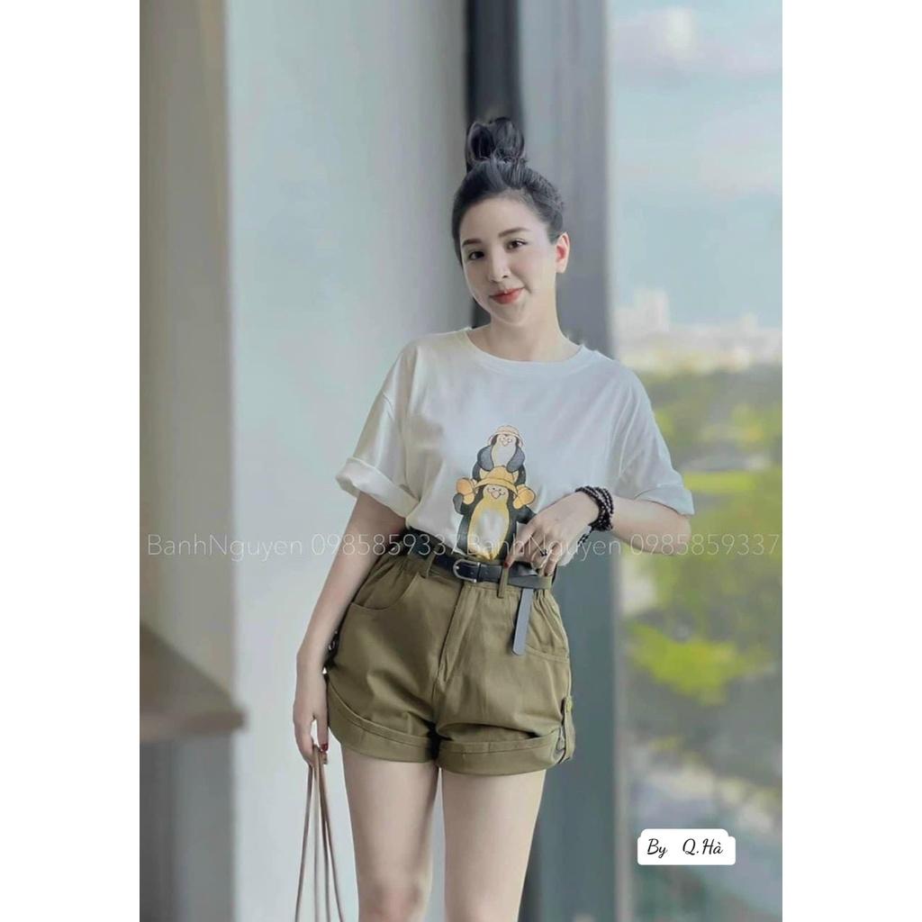 Quần sooc bò màu sắc 1 khuy vấn sườn mới