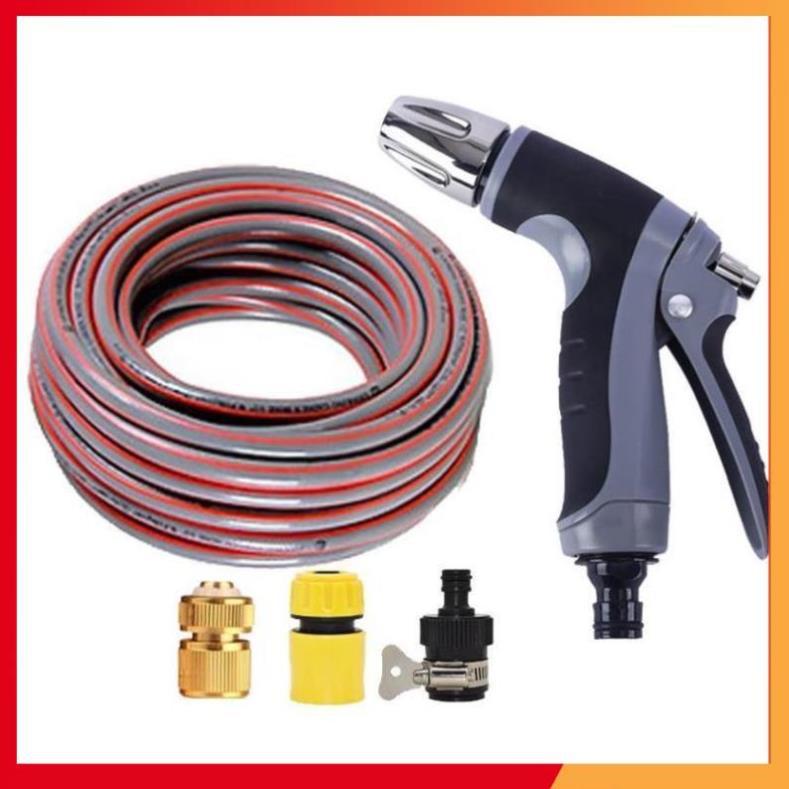 Bộ dây và vòi xịt rửa xe tưới cây tăng áp 7-10M 206817