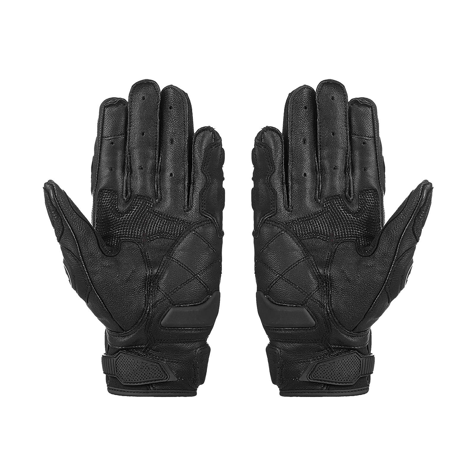 Premium PU Leather Motorcycle Gloves Touchscreen for Driving