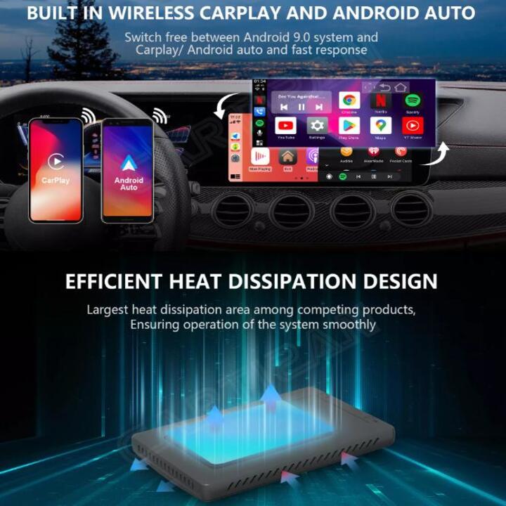 AndroidBox Ai Thế Hệ Mới Nhất dành cho xe ô tô. Android Chip 8 nhân, ram 4G, rom 64G PLC-S21E