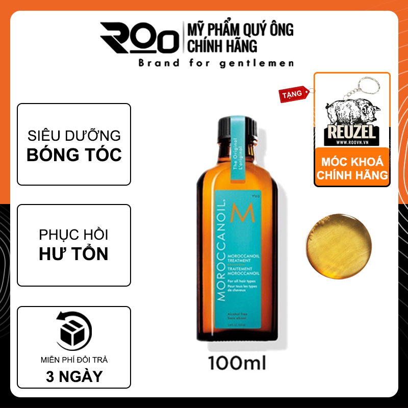 Tinh Dầu Dưỡng Moroccanoil Treatment Phục Hồi Tóc Hư Tổn Full Size -  Tặng móc khoá chính hãng