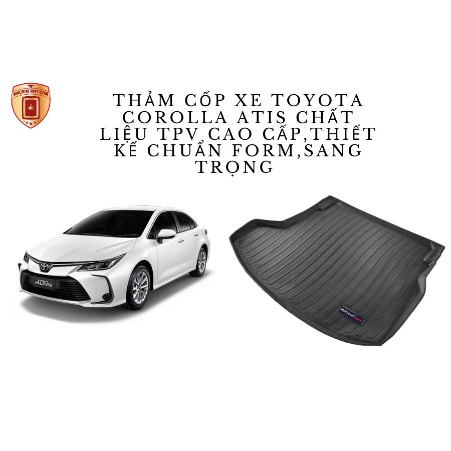 Thảm lót cốp xe ô tô TOYOTA COROLLA Altis 2008-2013 nhãn hiệu Macsim chất liệu TPV cao cấp (054)