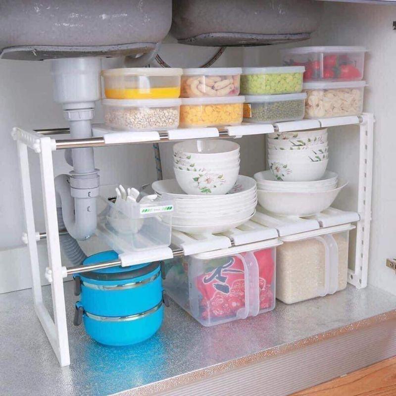 Kệ gầm bếp chứa đồ đa năng
