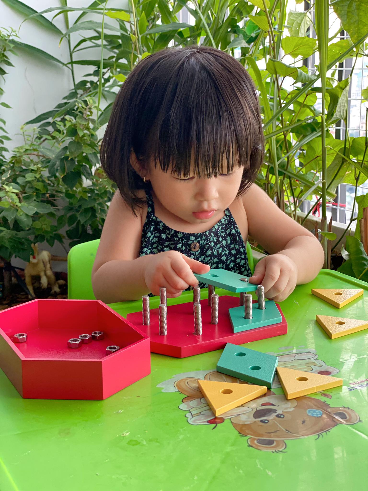 [SK 060 - Mota Montessori] - Đồ chơi trí tuệ cho bé Mosaic Nuts &amp; Bolts   (Bộ vít và ốc vặn) - Hàng chính hãng