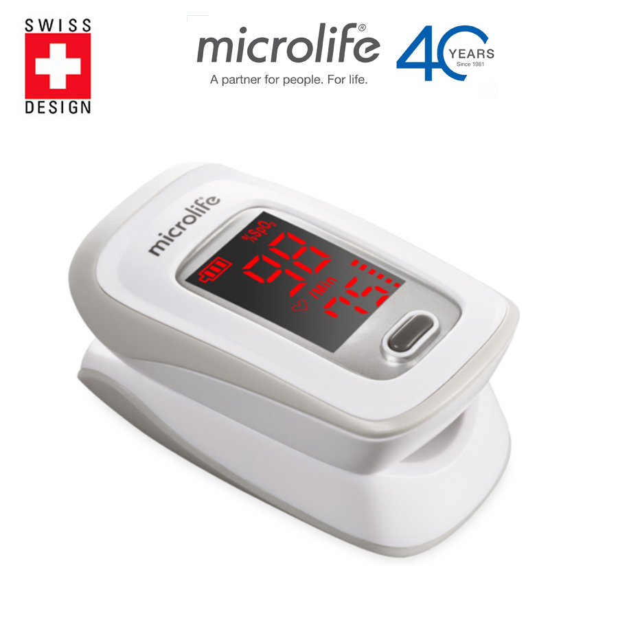 Máy đo nồng độ oxy trong máu và nhịp tim MICROLIFE SPO2 OXY200 | Chính hãng Thụy Sỹ
