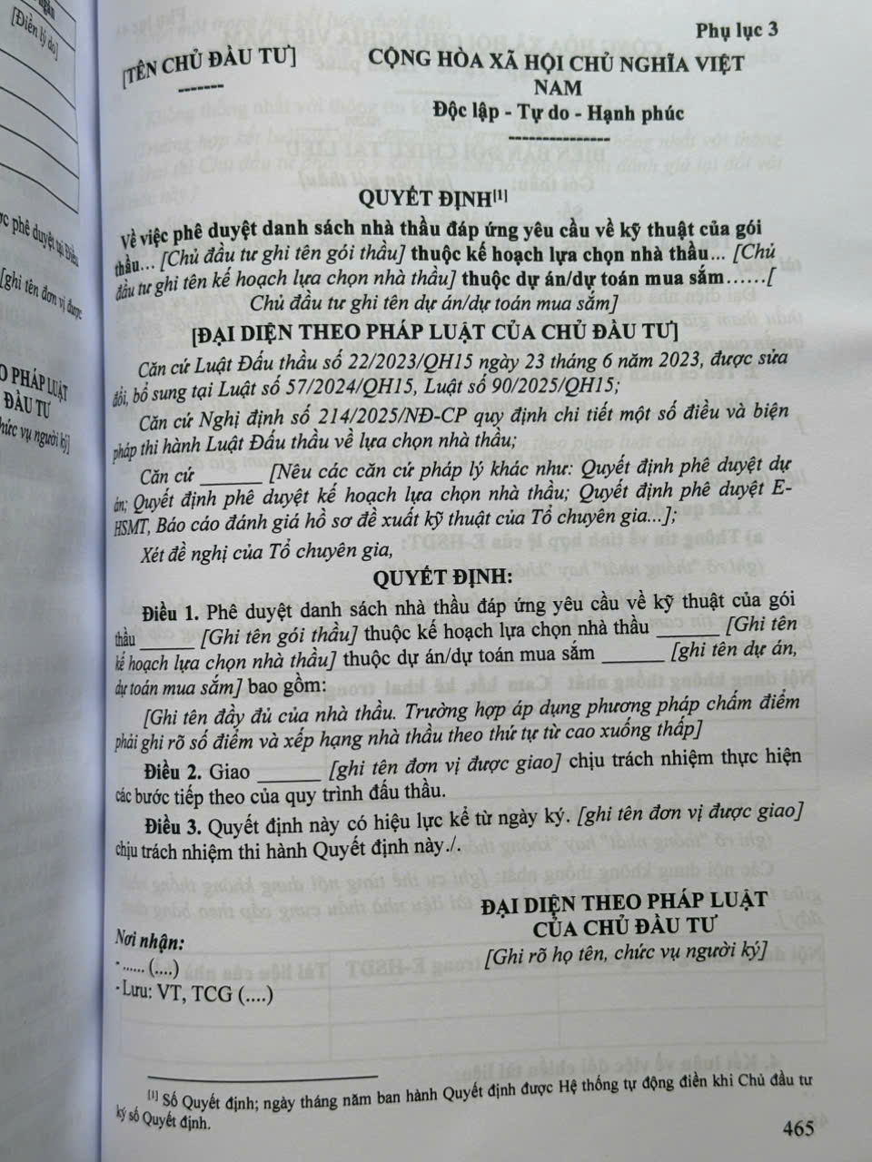 Sách Luật Đấu Thầu - Hệ Thống Các Nghị Định Quy Định Chi Tiết Và Biện Pháp Thi Hành - V2647T