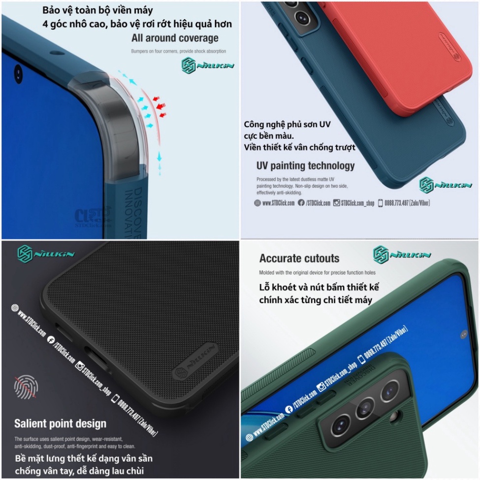 ỐP LƯNG DÀNH CHO ĐIỆN THOẠI SAMSUNG GALAXY S22 5G NILLKIN NHỰA CỨNG VIỀN DẺO