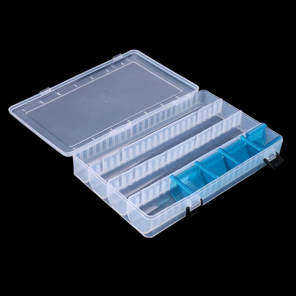 Plastic Fishing Tackle Box Storage Box Stowaway With Adjustable Dividers