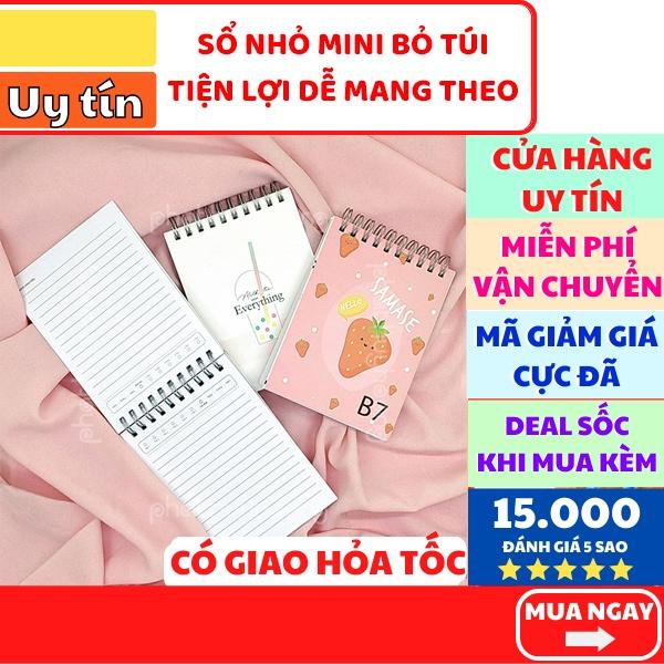 Sổ nhỏ mini bỏ túi dễ thương giá rẻ ✓ Sổ tay mini đáng yêu