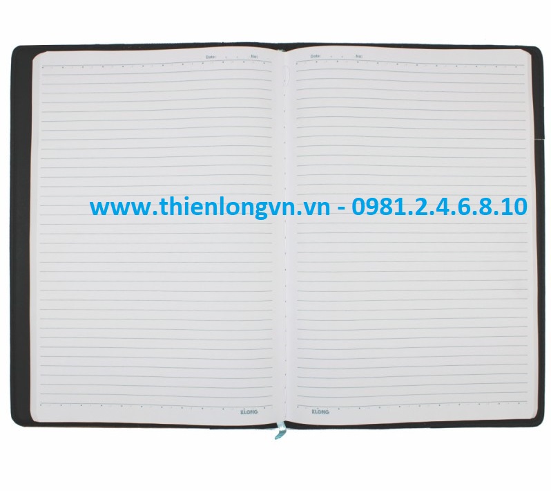 Sổ giả da Bureau A4 - 200 trang; Klong 330 bìa đen