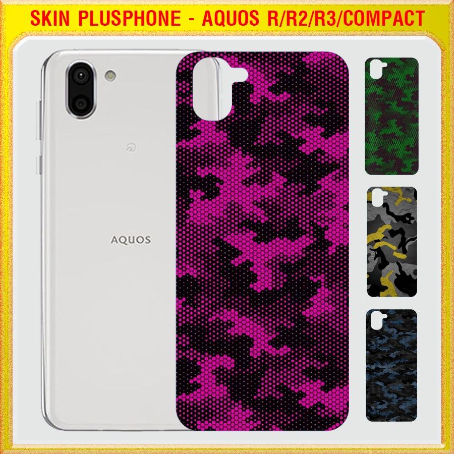 Dán Skin cho điện thoại Sharp Aquos R, R Compact, R2, R2 Compact, R3 màu matrix camo