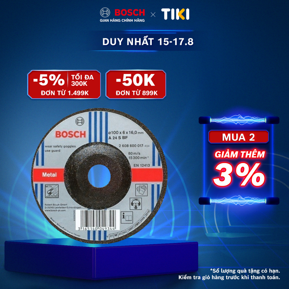 [ƯU ĐÃI ĐỘC QUYỀN] Combo 5 Đá mài Bosch chất lượng cao chuẩn Đức