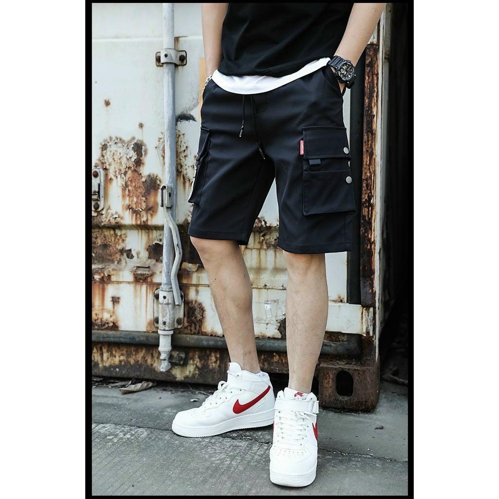 Quần short nam nữ unisex túi hộp chất vải kaki co giãn cực ngầu (SdayNl.ke)