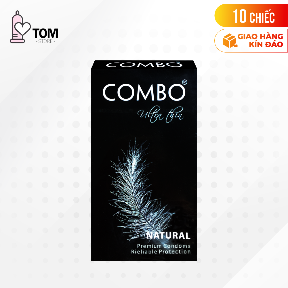 Bao cao su Combo - Mỏng mịn, không mùi - Hộp 10 cái