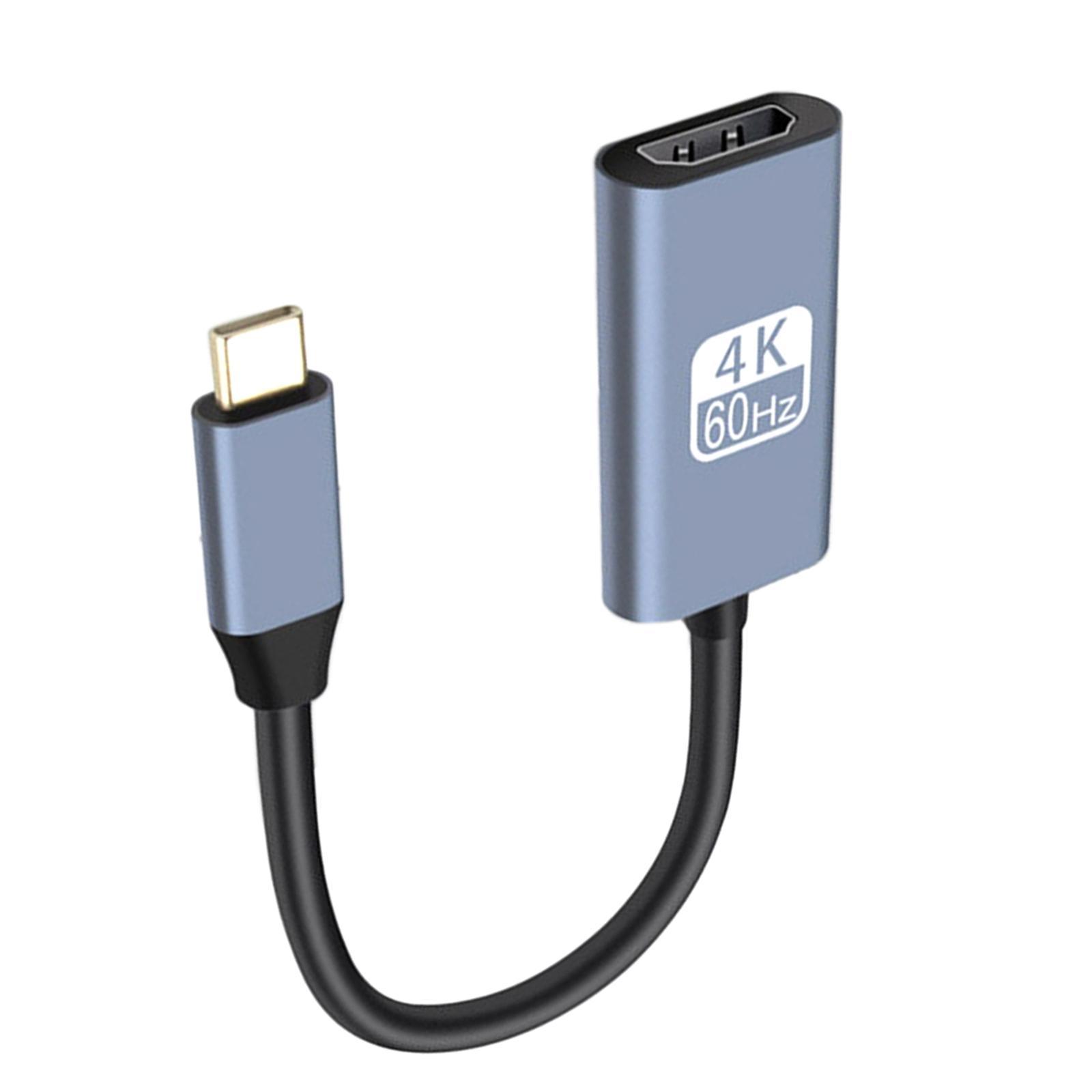 USB C to HDMI Adapter Cable High Speed Compact Portable for Laptop Office