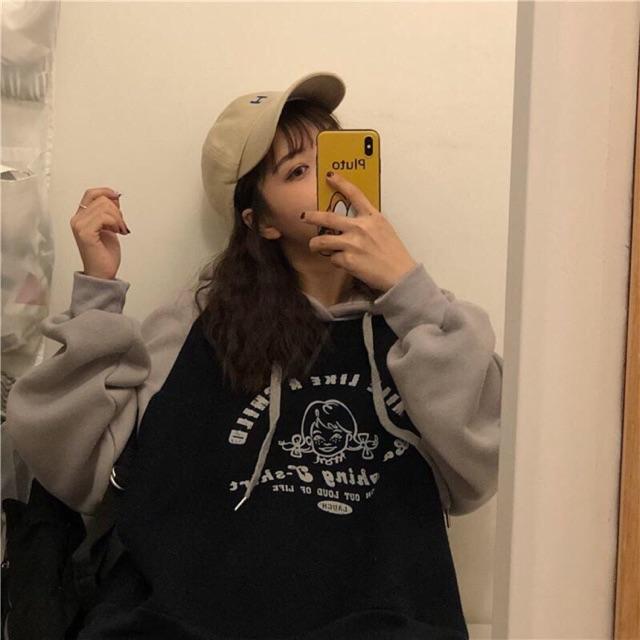 ÁO KHOÁC NỈ HOODIE FORM RỘNG CÁ TÍNH CÓ UP VIDEO HÀNG THẬT
