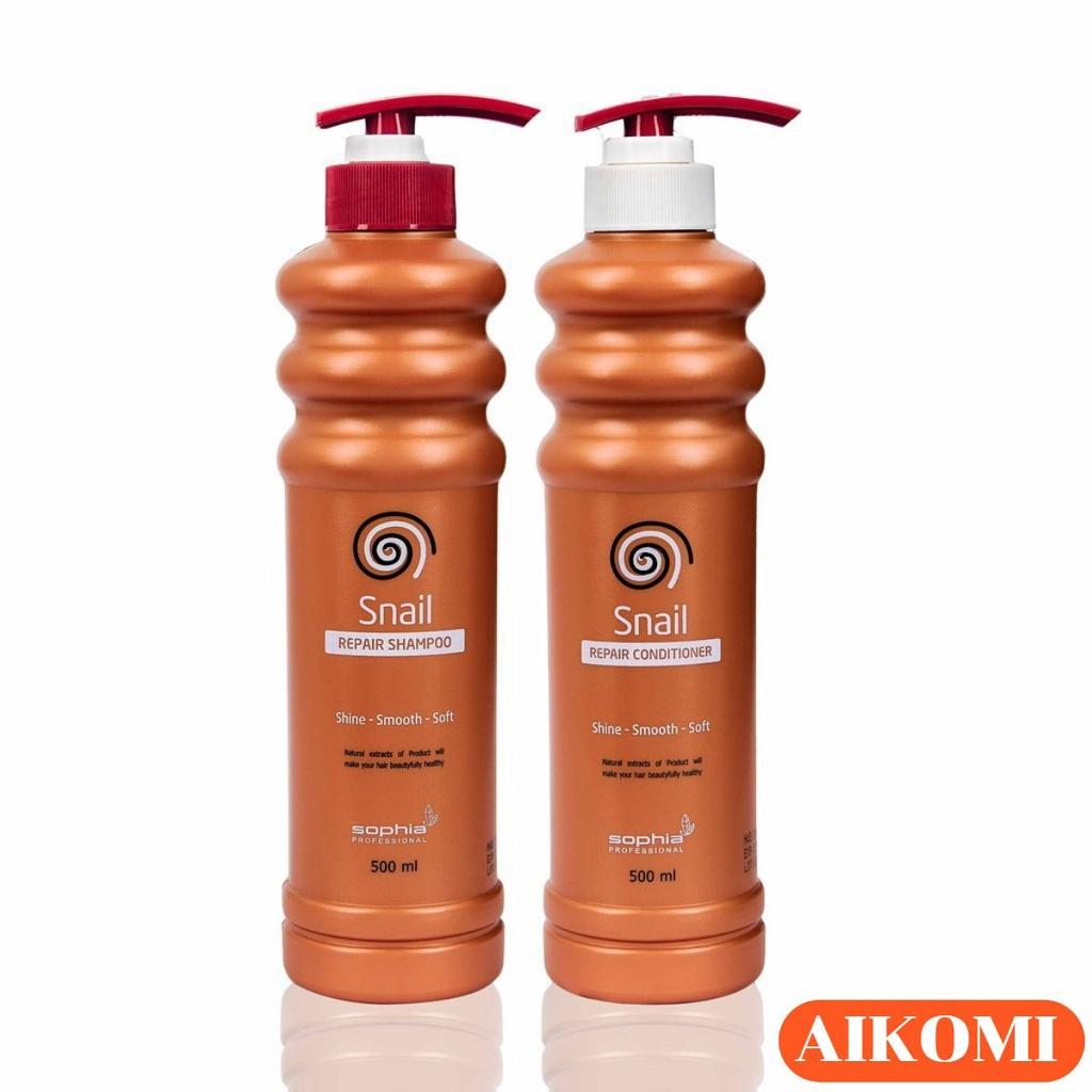 Dầu gội ngăn rụng tóc , kích mọc tóc nhanh siêu phục hồi , siêu thơm snail Sophia Professional 500ml