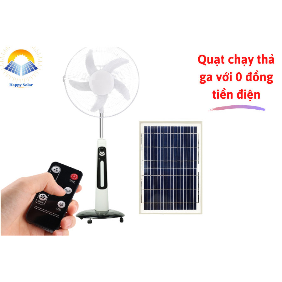 (Tặng free đèn led) Quạt năng lượng mặt trời công suất lớn không mất tiền điện