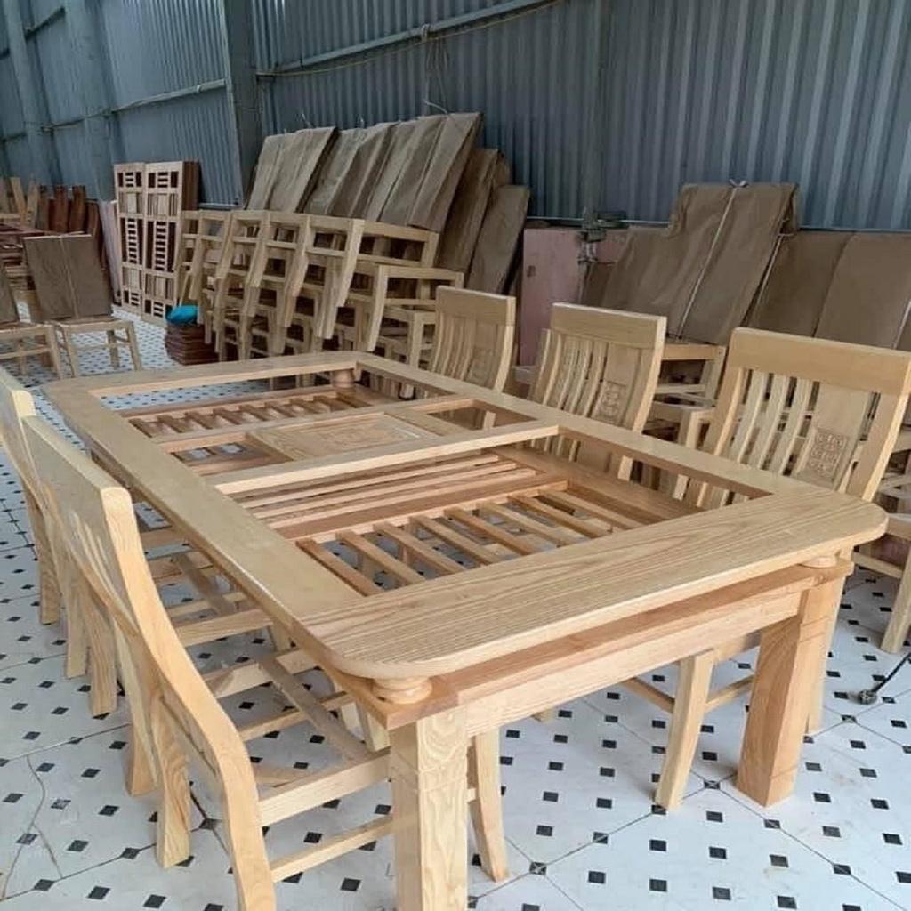 Bộ Bàn Ăn 2 Tầng Gỗ Sồi Nga
