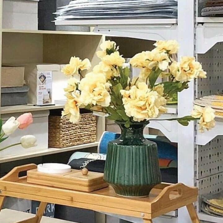 Bình hoa dáng chai men hỏa biến