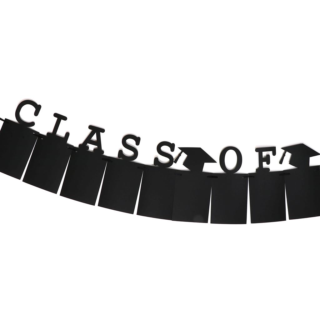 Graduation Photo Banner Class of 2019 Kraft Photo Folder Flag Hanging Decor