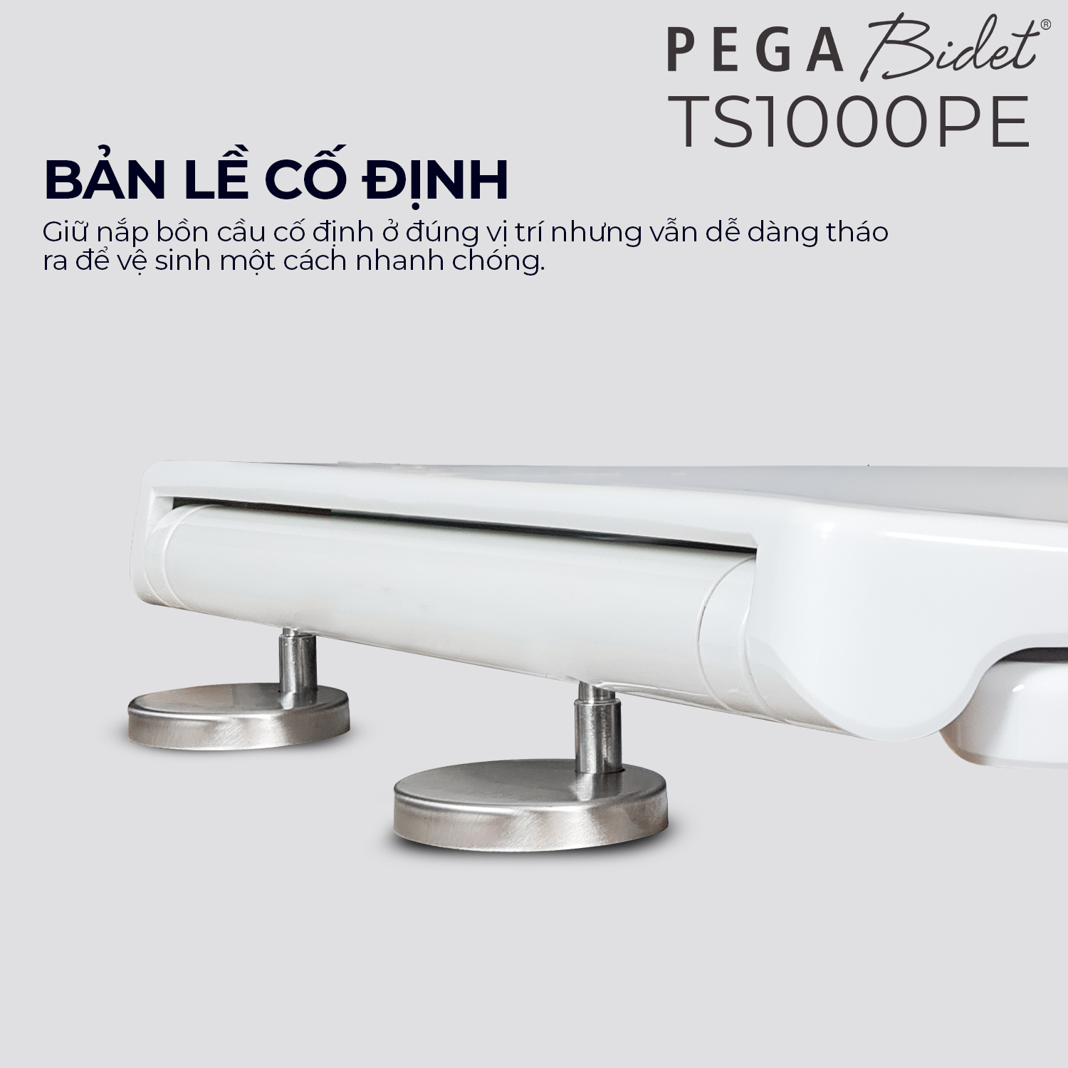 Nắp bồn cầu đóng êm PEGA Bidet dòng PP ECO chất lượng, kinh tế, dễ lau chùi, gắn được cho nhiều loại bồn cầu thông dụng