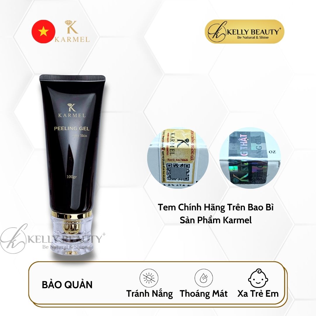 Tẩy Tế Bào Chết Da Dầu Karmel Peeling Gel Oily Skin - Giảm Dày Sừng, Da Mềm Mịn, Ngăn Ngừa Mụn | Kelly Beauty