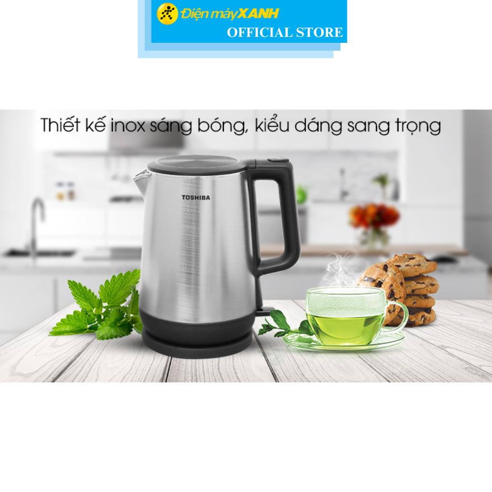 Bình đun siêu tốc Toshiba 1.7 lít KT-17DR1NV - Hàng Chính Hãng