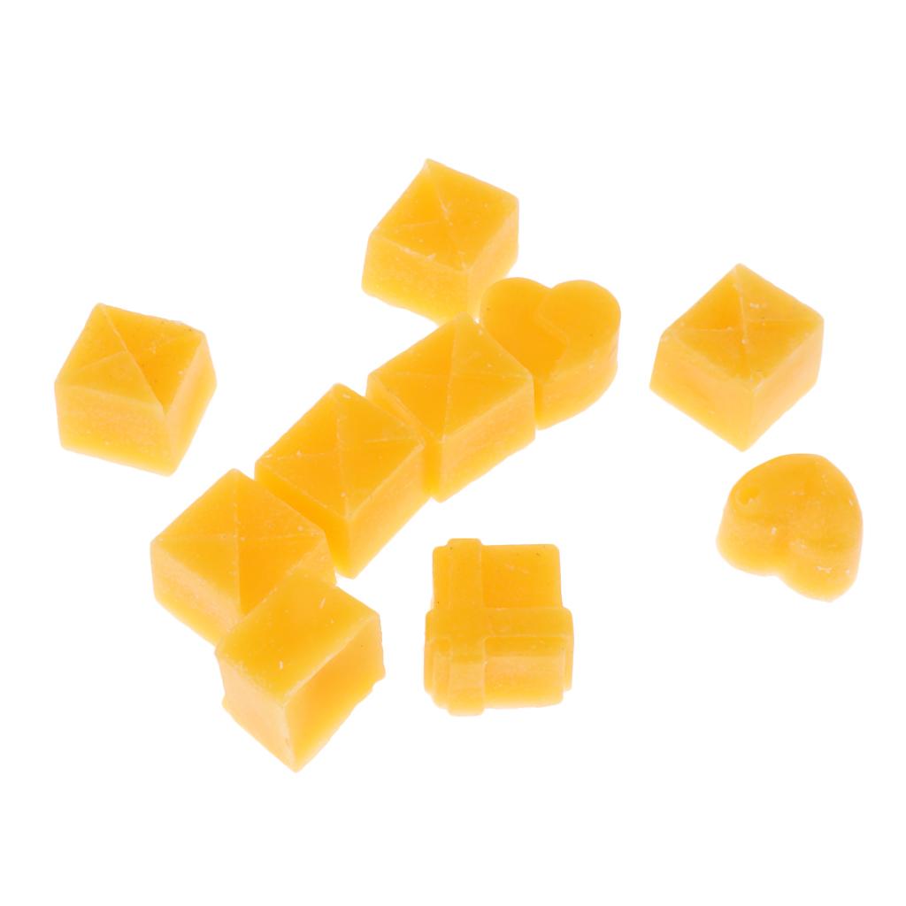 Pack of 10 Natural Beeswax for Crafts
