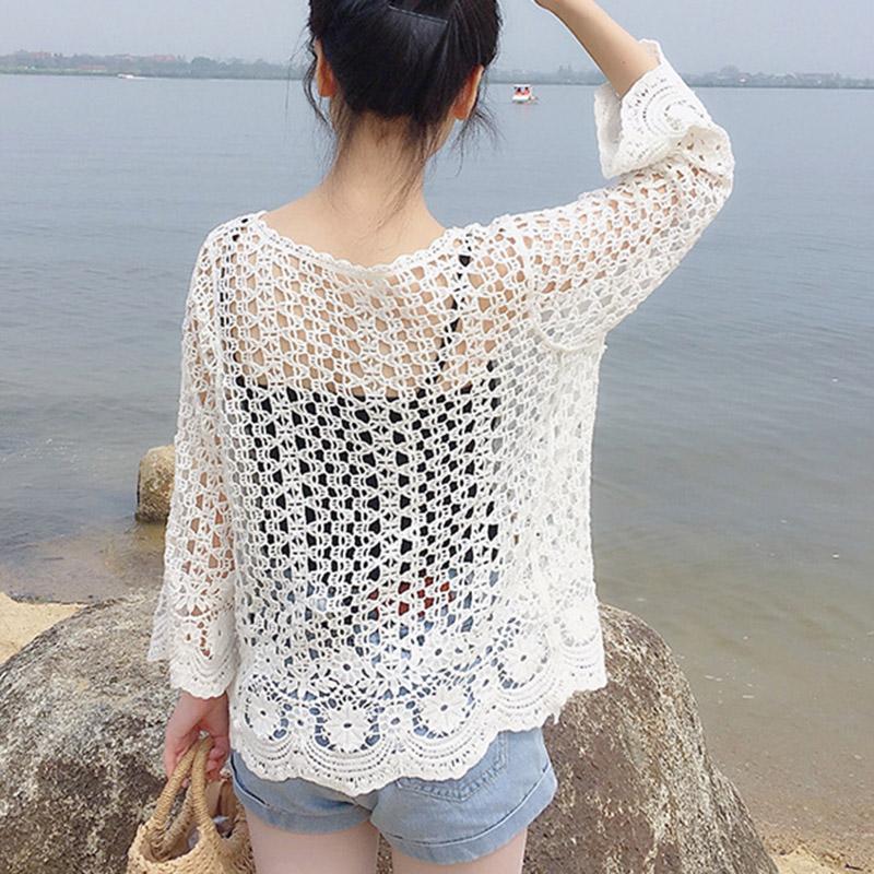 Áo Khoác Cardigan Nữ Tay Dài Phối Ren Thời Trang