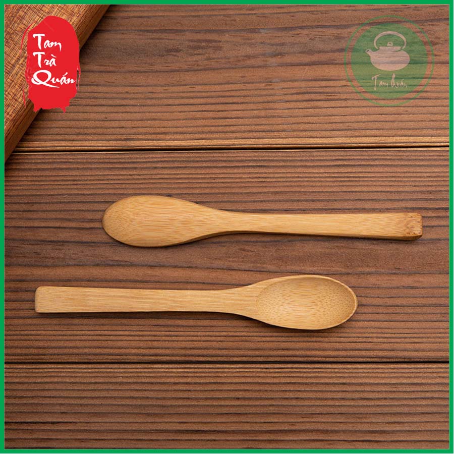 Thìa gỗ tre múc bột matcha