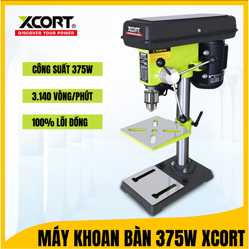 Máy khoan bàn-Máy khoan bàn 375W XCORT