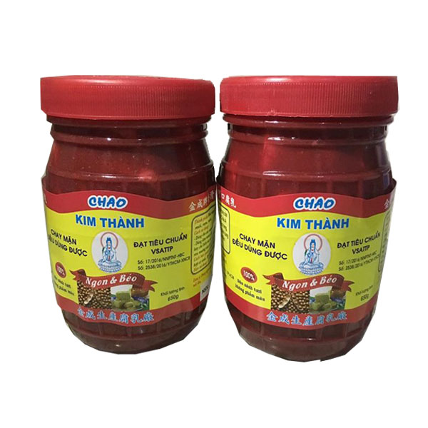 Chao đỏ ngon bổ 650gr lốc 2 hũ