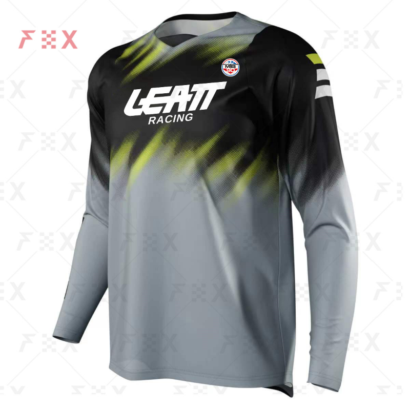 2020 MTB LeatT đua xe đạp xuống dốc áo ngủ MX Motocross BMX Racing Jersey DH Long tay áo quần áo xe đạp MTB MTB Color: 8 Size: XS