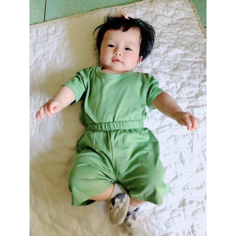 Bộ thun lạnh trơn, bộ cho bé trai / bé gái