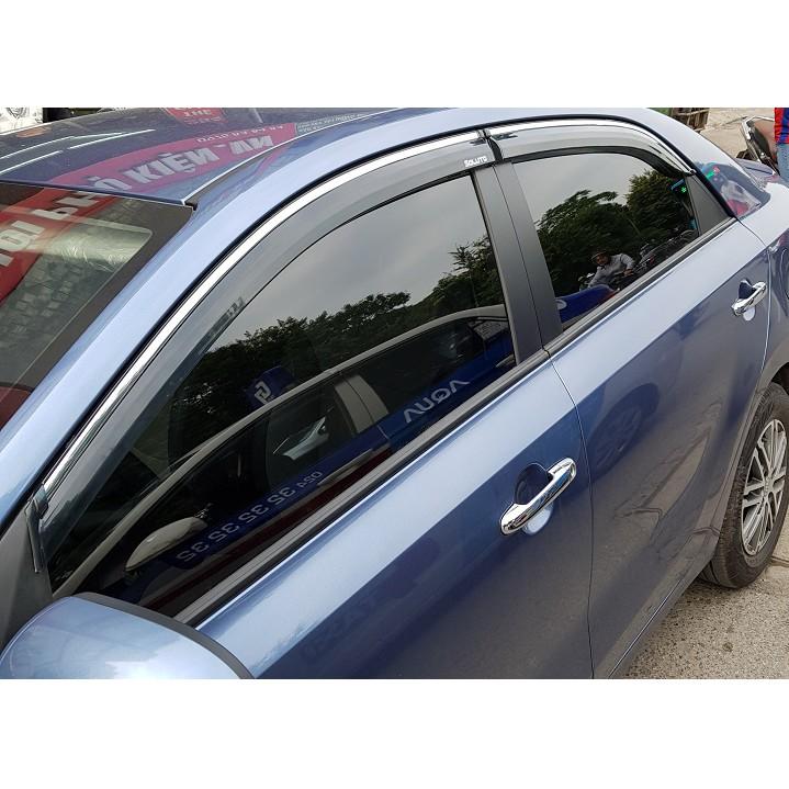 Bộ vè che mưa Kia Soluto chỉ mạ Crom cao cấp