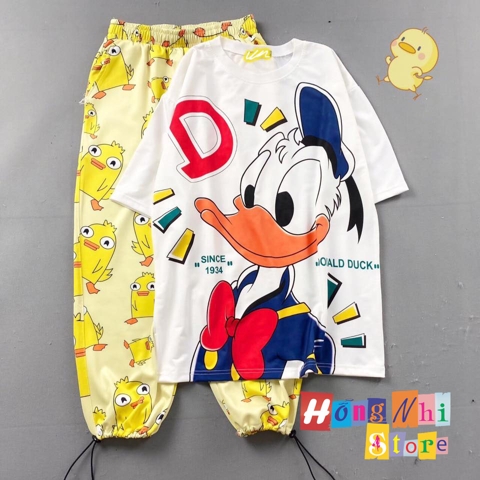 Quần Jogger Cartoon Pant Unisex, Quần Hoạt Hình Dài Lưng Thun Bo Lai - MM