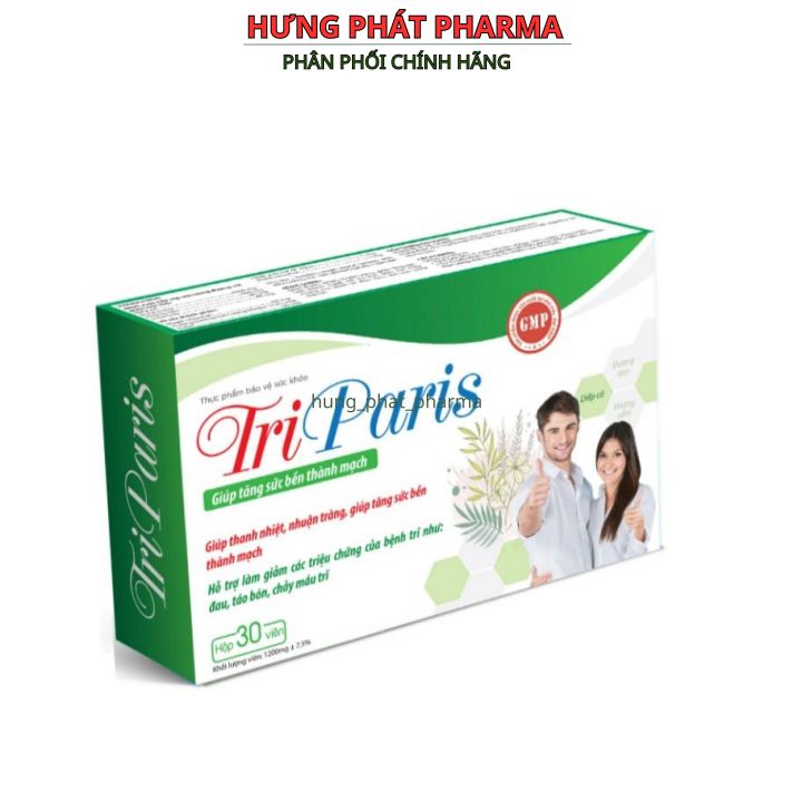 Tri Paris thanh nhiệt nhuận tràng hỗ trợ giảm triệu chứng của bệnh trĩ