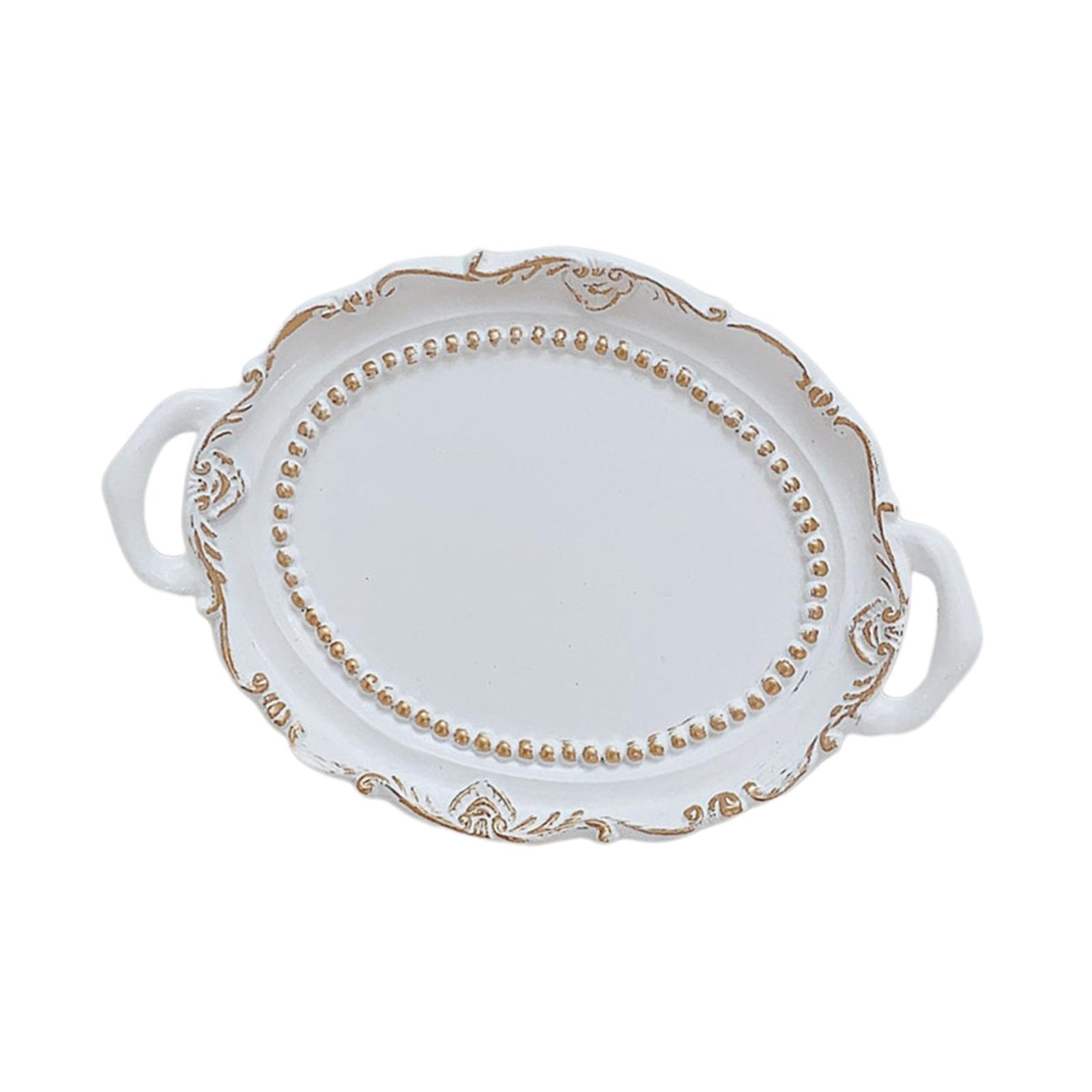 Makeup Perfume Organizer Vanity Trays Coffee Table Trays Ornament Cosmetic Trays Decorative Trays for Cabinet Countertops Desk Table Desktop