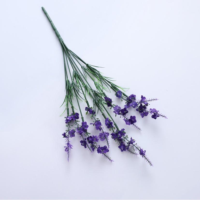 Cành hoa oải hương lavender giả 9 nhánh nhân tạo Hoa giả cao cấp để bàn trang trí phòng khách đẹp H06