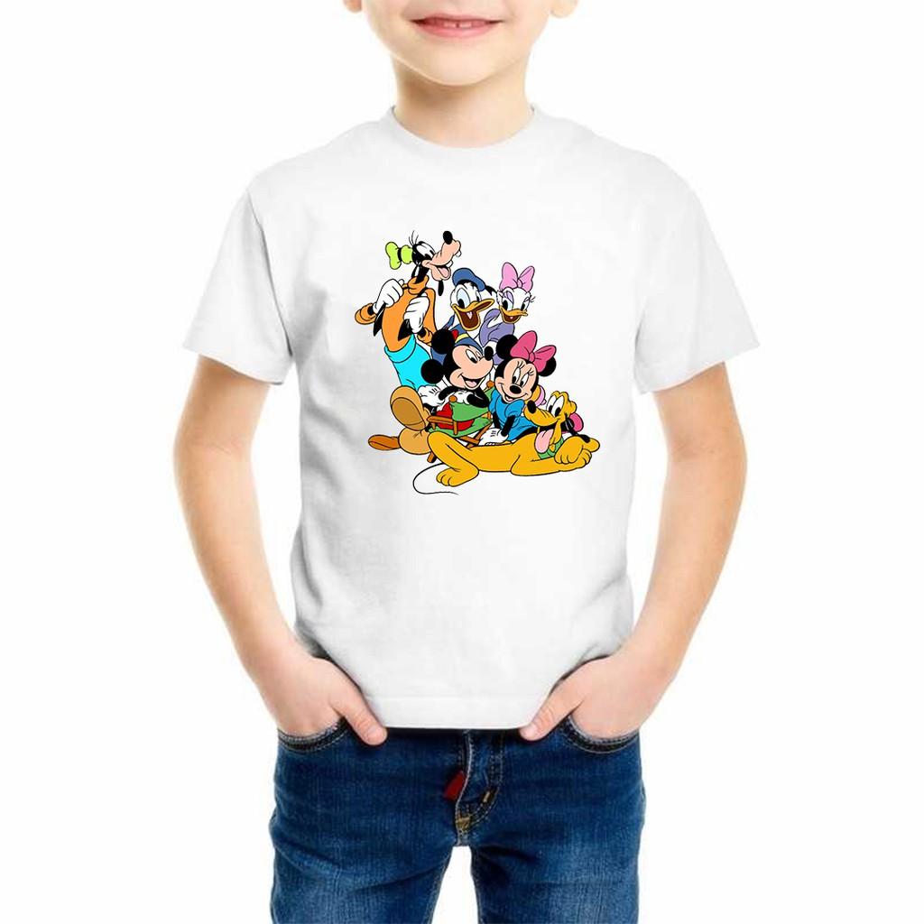 Hình ảnh Áo thun chuột Mickey Donald xinh xắn  dễ thương chất thun đẹp