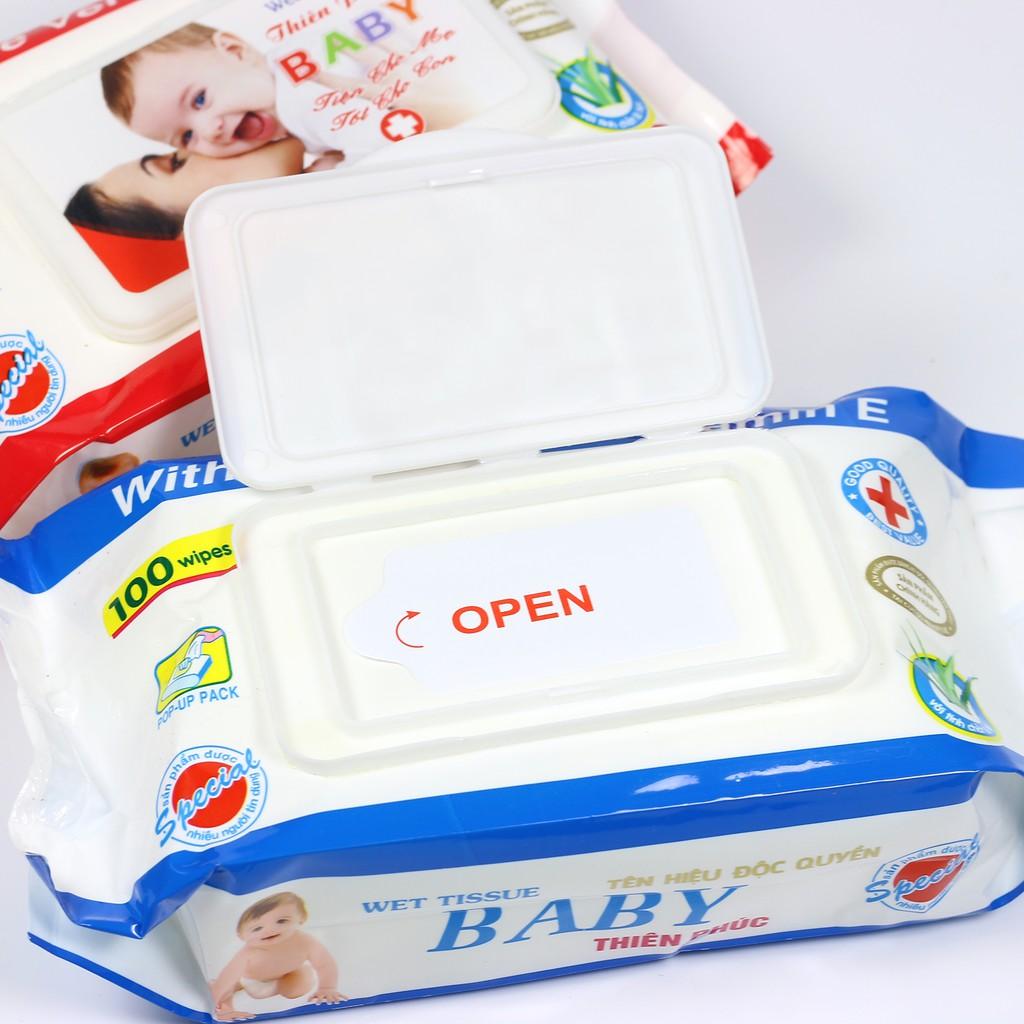 Gói khăn giấy ướt BaBy Thiên Phúc cho bé (100 tờ)