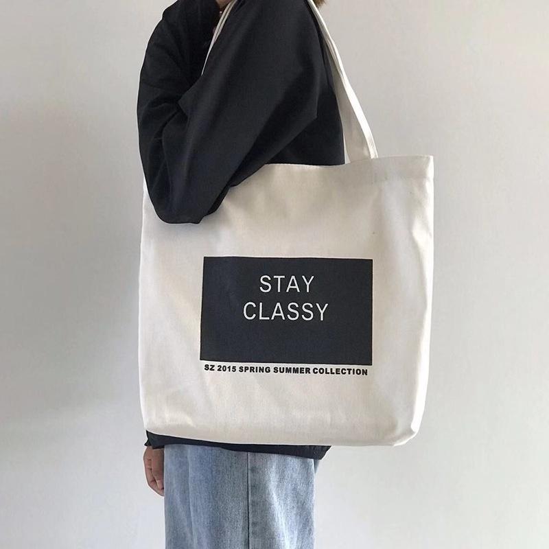 Túi tote Vải canvas mềm Đẹp Cực Hot đựng vừa  Túi vải xinh nhiều