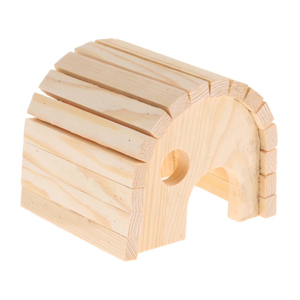 Wooden Hamster House Hamster Toy Gerbil Chew Toys Small Pets House
