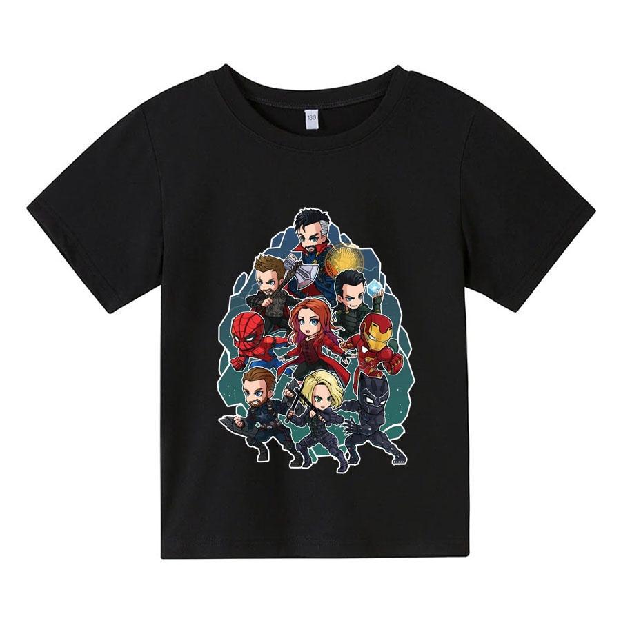Áo thun trẻ em AVENGERS CHIBI, 4 màu, có size người lớn, Anam Store