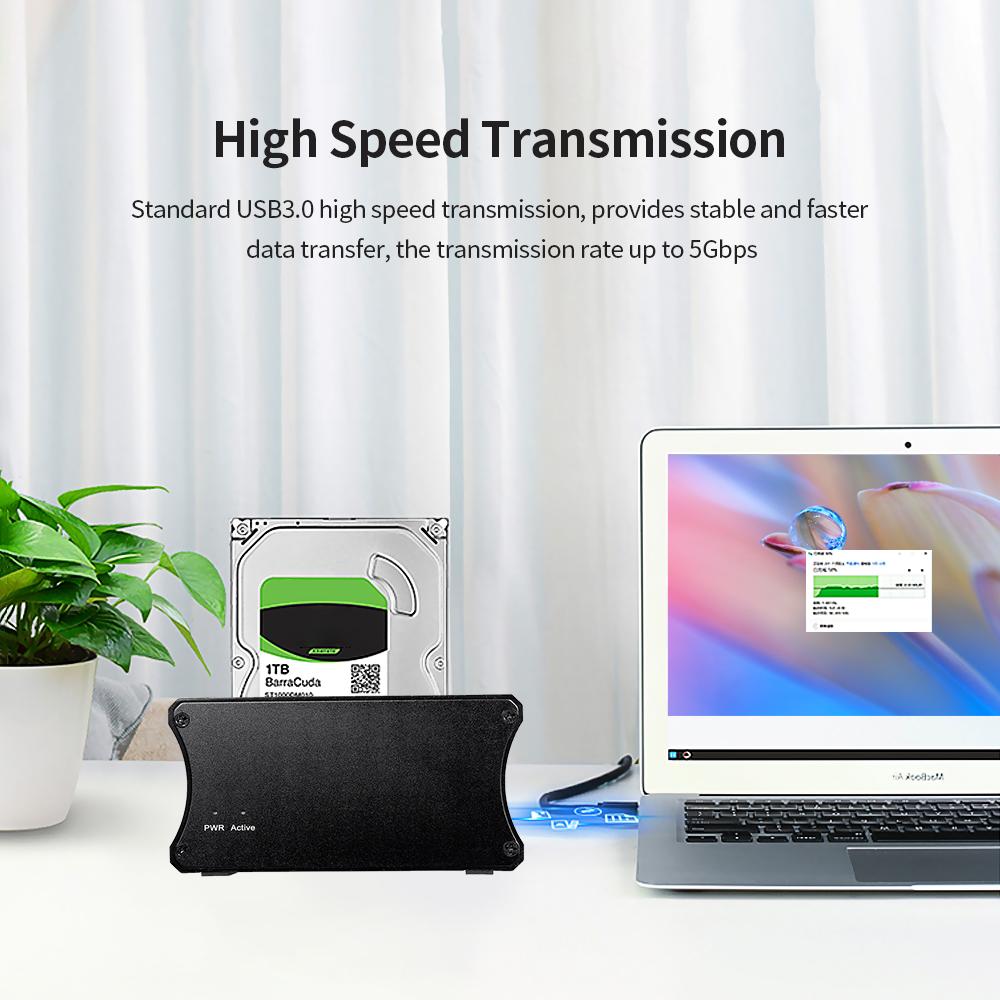 Đế cắm ổ cứng USB3.0 2,5 / 3,5 '' SATA HDD / SSD tốc độ cao bằng hợp kim nhôm