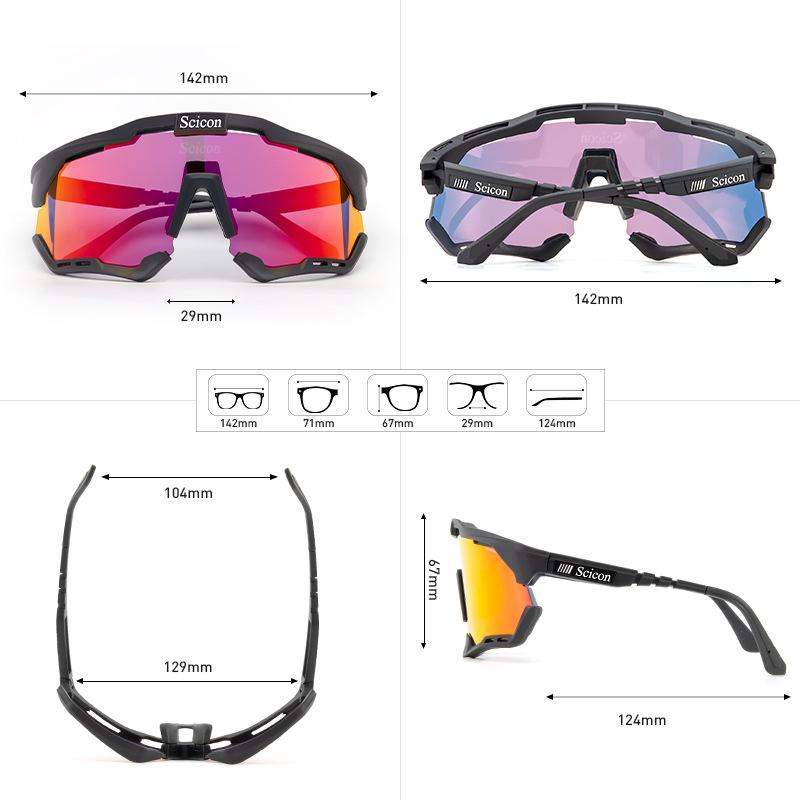 Kính xe đạp Scicon Photochromic Mountain Bi không Color: SCIC-08 Lenses Color: 1 Lens
