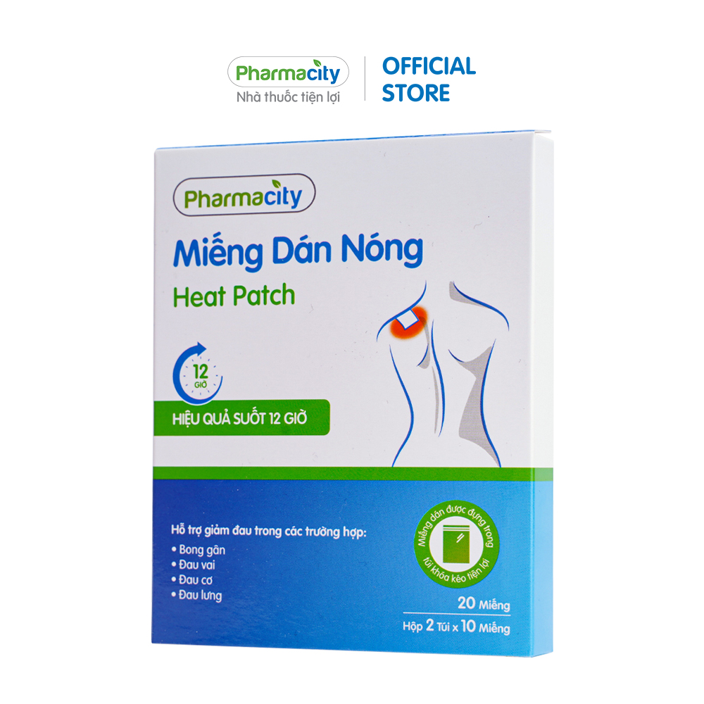 Miếng Dán Nóng Pharmacity (Hộp 20 miếng)